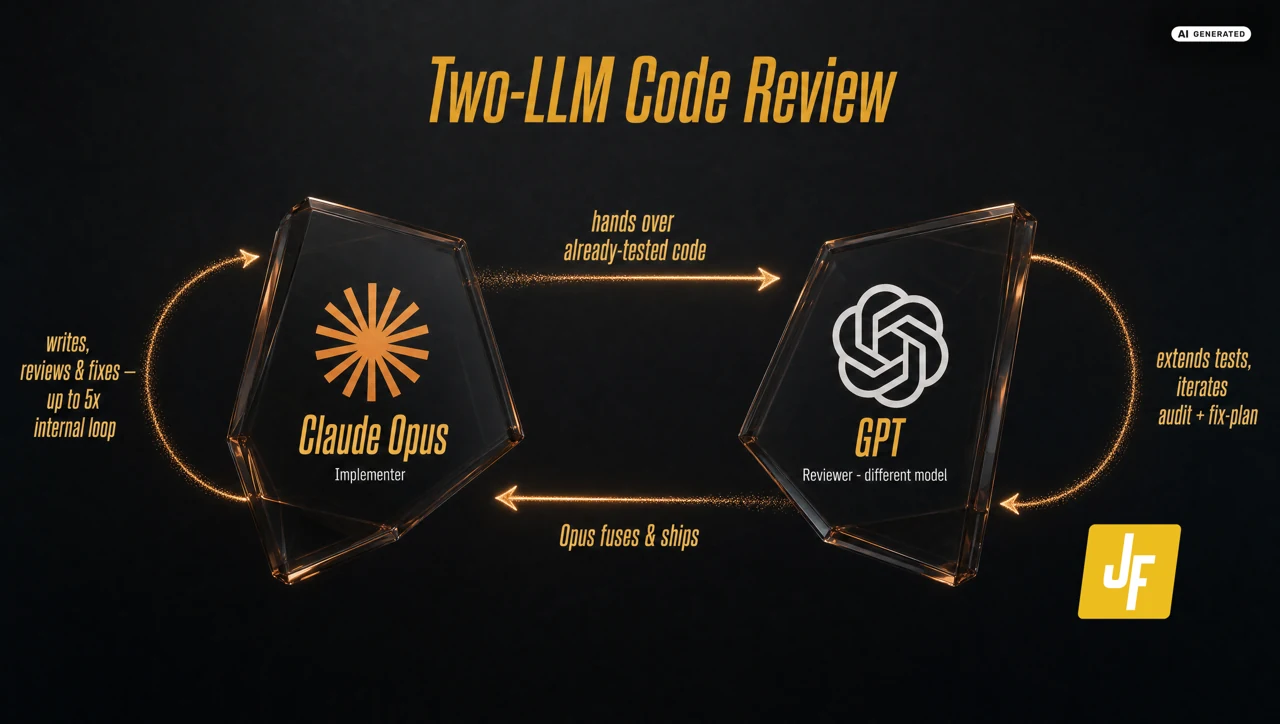 Two-LLM code review